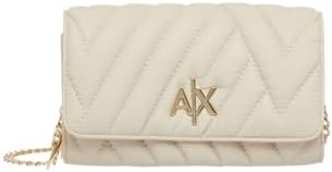 A | X ARMANI EXCHANGE Women's Margareth Wallet On Chain, Dusty Ground, Small