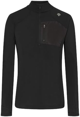 DESCENTE Stephen 1/4-Zip Mid-Layer (Men's), Black, XX-Large