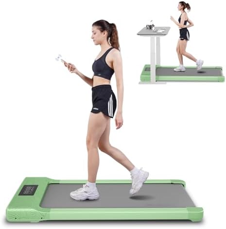 SupeRun Under Desk Treadmill, Walking Pad, Portable Treadmill with Remote Control LED Display, Quiet Walking Jogging Machine for Office Home Use