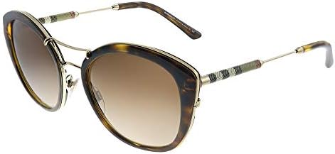 BURBERRY BE 4251Q 300213 Dark Havana Plastic Round Sunglasses Brown Gradient Lens