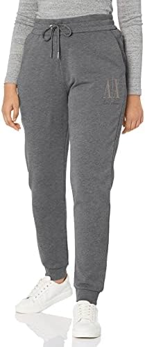 Emporio Armani Women's Drawstring Logo Studs Terry Jogger Pant