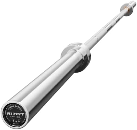 RITFIT 7FT Olympic Barbell for Strength and Weightlifting Training - 2 Inch Olympic Bar for Squat, Deadlift, Bench Press, Curl, Overhead Press - 500lbs/1000lbs/1500lbs Capacity