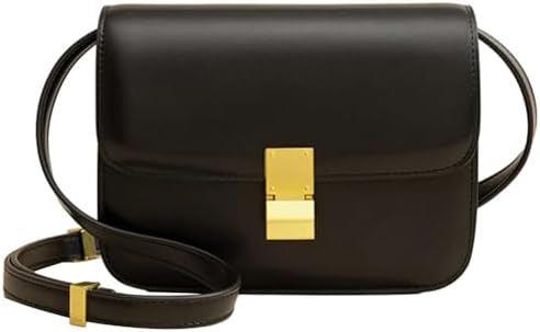 GETERUUV Small Crossbody Bag for Women Trendy Shoulder Bag PU Leather Square Crossbody Shoulder Purse Flap Satchel Handbag