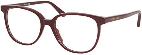 Bottega Veneta Minimalist BV1023O 003 Eyeglasses Women's Burgundy Optical Frame