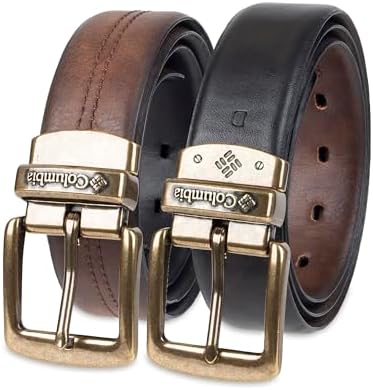 Columbia Men’s Two-In-One Reversible Casual Jeans Belt