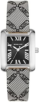 Michael Kors Emery Women's Watch, Rectangular Stainless Steel Watch for Women with Steel or Leather Band