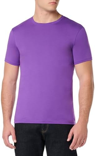 A｜X ARMANI EXCHANGE Men's Solid Colored Basic Pima Crew Neck Tee