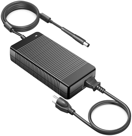 for Dell 330W AC Adapter,HKY 330W Laptop Charger for DELL Alienware M17 M18X X17 X51 M15 R1 R2 R3 R4 R5 Area-51m G15 G16 5530 7630 7620 DA330PM190 LA330PM190 DA330PM111 LA330PM160 Power Supply Cord