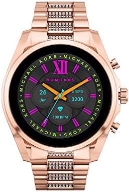 Michael Kors Men's or Women's Gen 6 44mm Touchscreen Smart Watch with Alexa Built-In, Fitness Tracker, Sleep Tracker, GPS, Music Control, Smartphone Notifications (Model: MKT5135V)