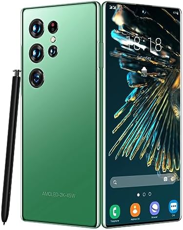 Yoidesu 4G Unlocked Smartphone, 6.6in 8GB 256GB ROM Dual SIM Factory Unlocked Android Cell Phone, 8 Core for Android 12 Face Unlock Slim Mobile Phone with Pen, 8MP 24MP Dual Cam