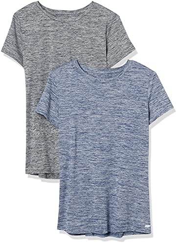 Amazon Essentials Women's Tech Stretch Short-Sleeve Crewneck T-Shirt (Available in Plus Size), Multipacks