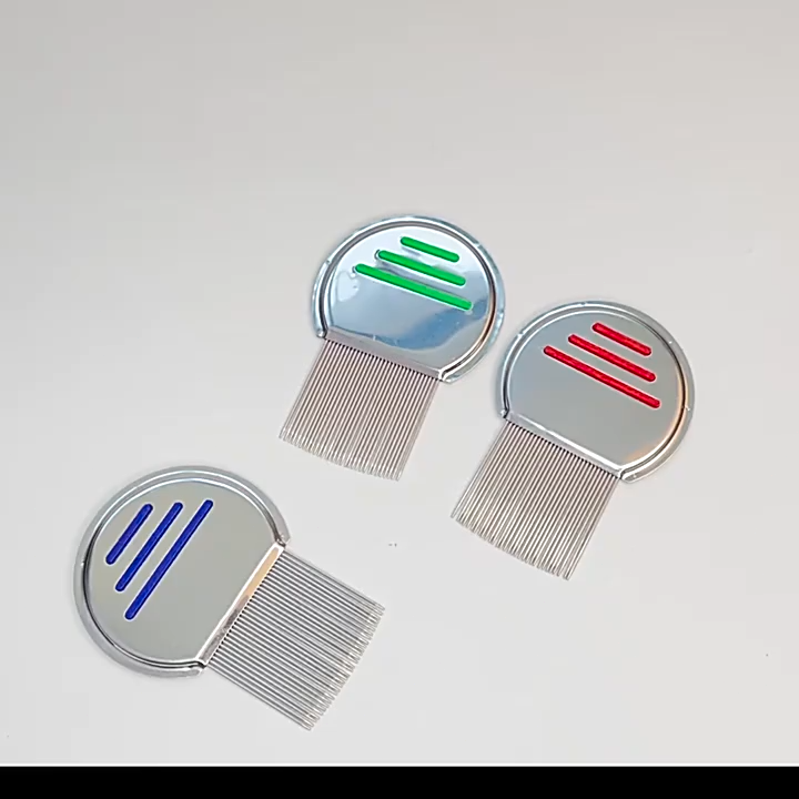 Pet Hair Lice Comb Brushes Nit Free Terminator Egg Dust Removal Stainless Steel