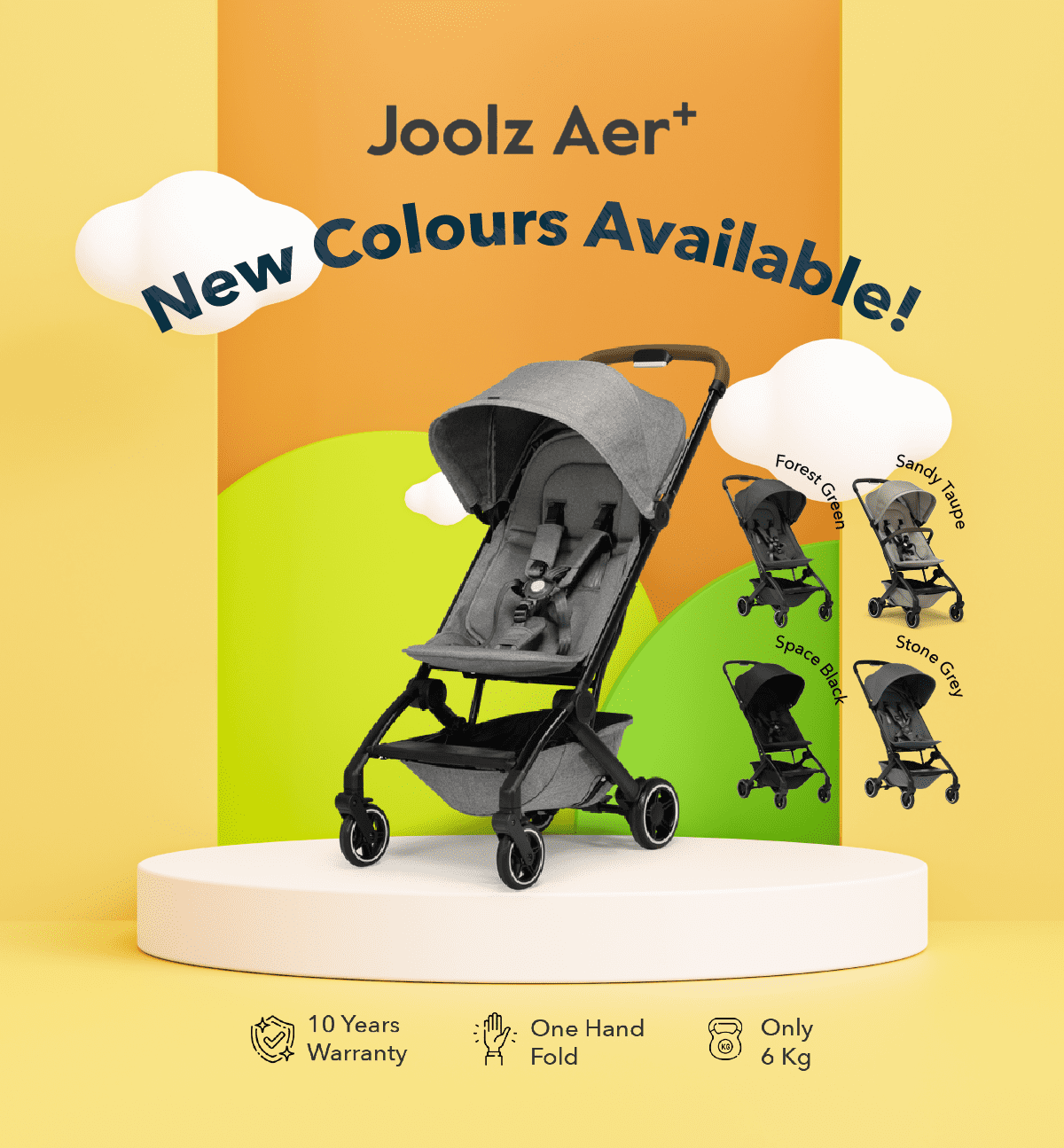 [6 Colors] Joolz Aer+ Lightweight Travel Stroller 2023 - 0M+ | baby stroller / stroller / baby stroller lightweight / lightweight stroller / toddler stroller / compact stroller / foldable stroller / c