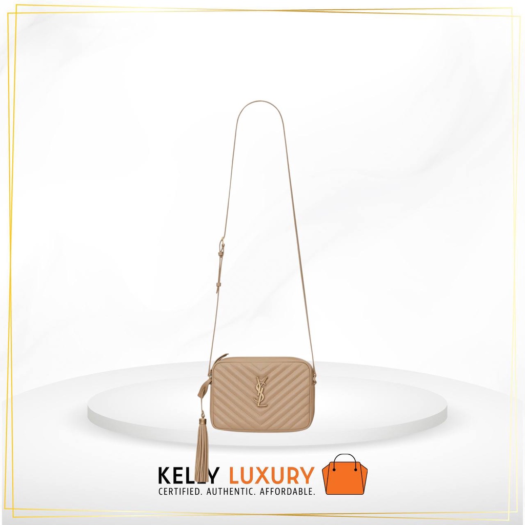 [Pre-Order] Ysl Lou Camera Bag Dark Beige [Evoucher, Ships in 40 Days]