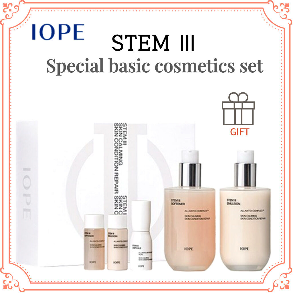 IOPE New Stem ⅲ Special Basic Cosmetics Set/Softener 150ml + Emulsion 150ml + 3 types of gift/Wrinkle improvement and whitening effect