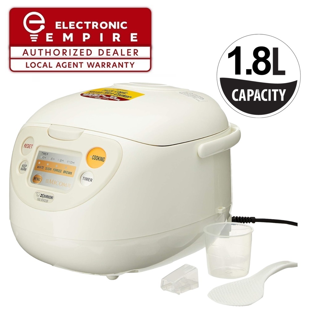 Zojirushi NS-WXQ18 Micom Fuzzy Logic Rice Cooker Warmer 1.8L