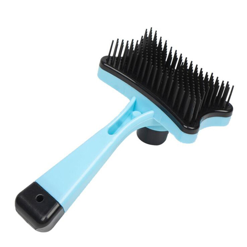 Moito Pet Brush Automatic Plastic Shedding Hair Remove Tool Dog Cat Loose Hair Comb