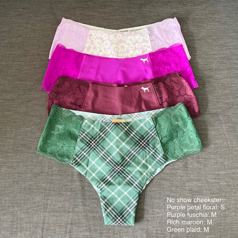 Victoria’s Secret PINK No Show Cheekster Underwear Lace Panty i